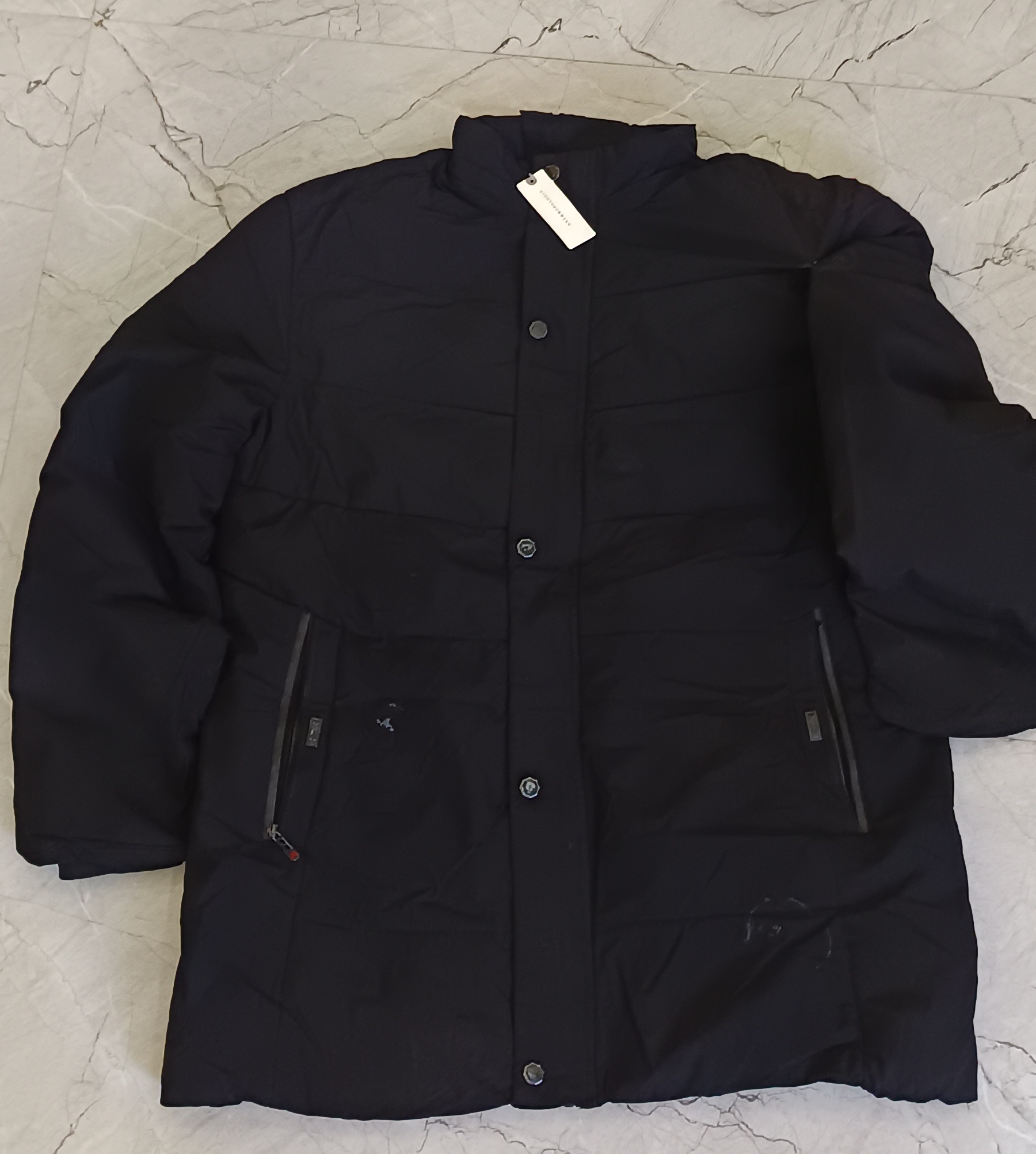 Men’s Black Quilted Puffer Jacket – Lightweight & Warm