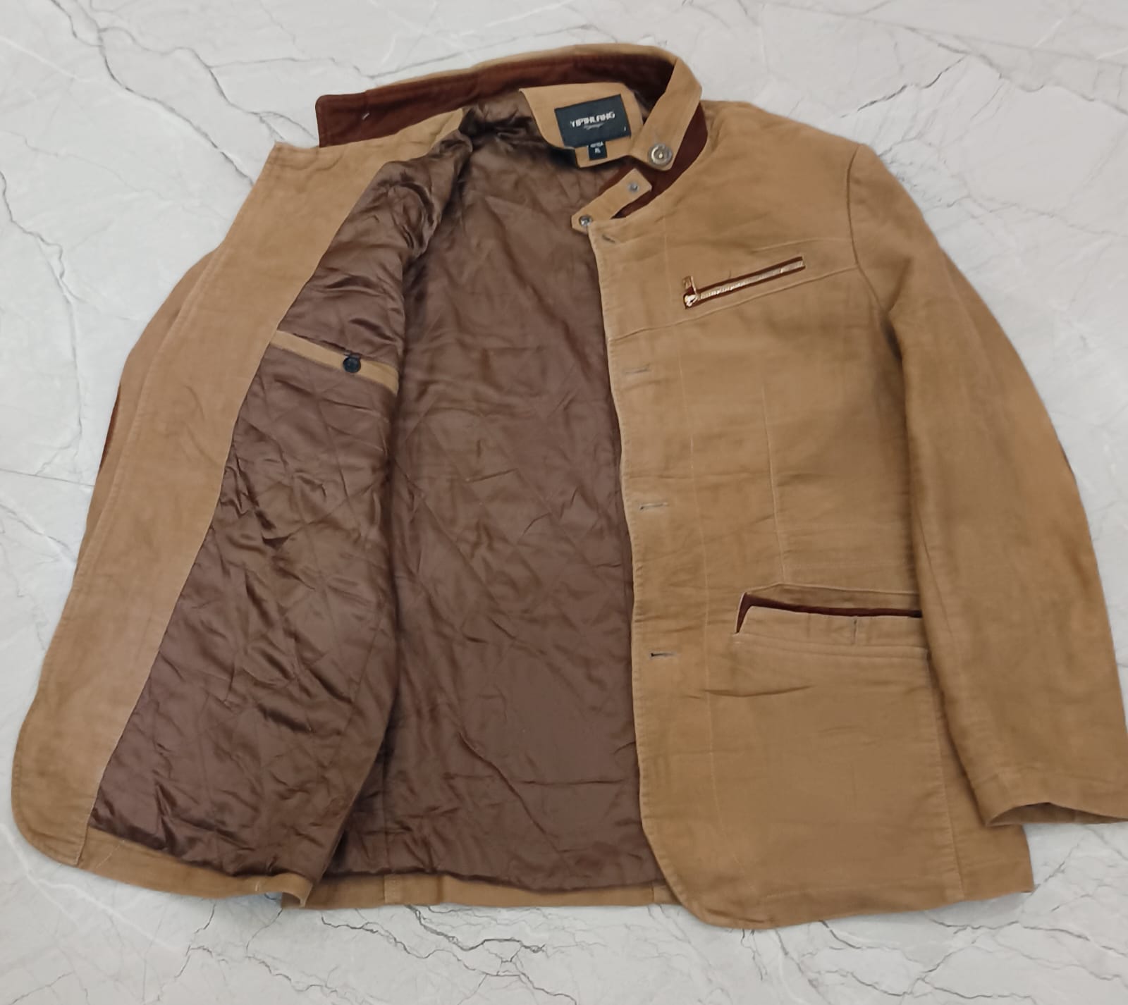 Men’s Camel Brown Casual Jacket – Smart & Versatile - Image 2