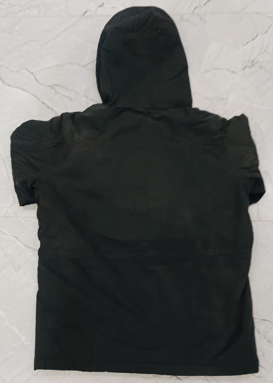 Men’s Black Hooded Winter Jacket – Heavy & Warm - Image 2